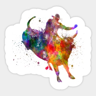 American rodeo cowboy Sticker